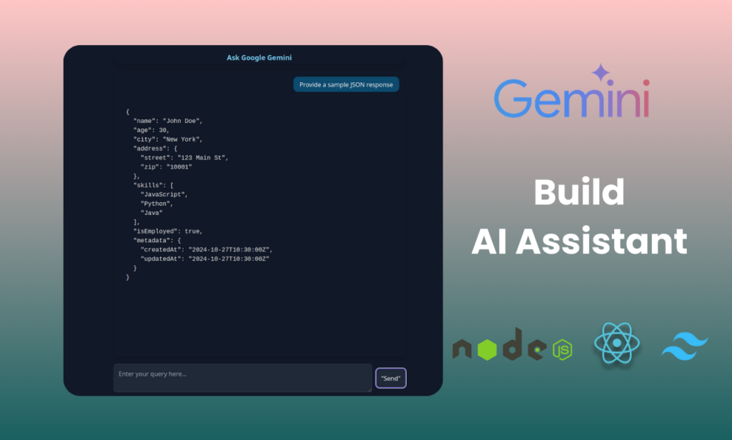 Build an AI Assistant using React and Google Gemini